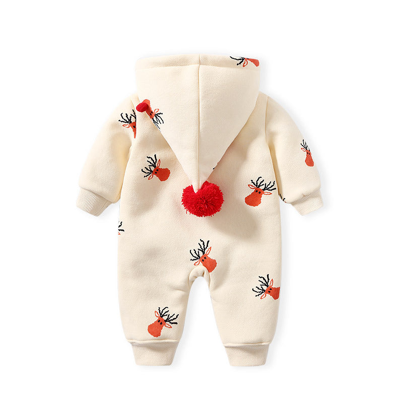 Kaki gewatteerde warme Kruipkleertjes - Premium babykleding from My Store - Just €31.18! Shop now at KIYOO Royal Brand