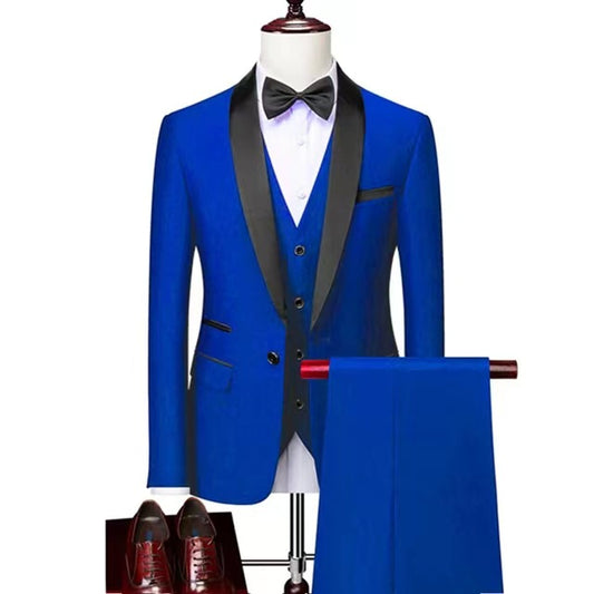 Men 3 Pieces Suit Set Men Wedding Suits Groom Tuxedos - Premium Pakken & Stropdassen from My Store - Just €170.68! Shop now at KIYOO Royal Brand