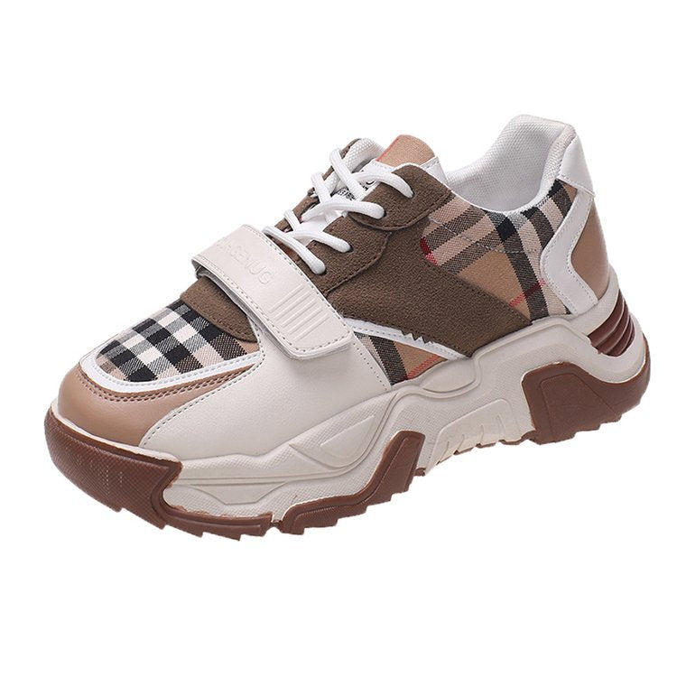 Ladies Check Velcro Casual Sneakers - Premium Dames sportschoenen from My Store - Just €56.86! Shop now at KIYOO Royal Brand