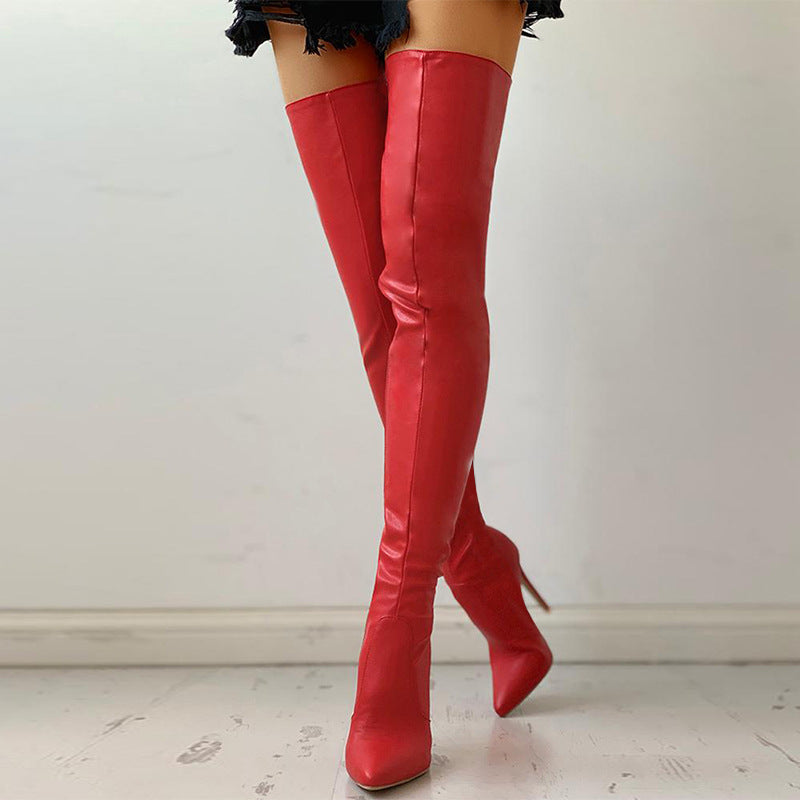 Women's New Adhesive Sole Knee Boots - Premium Dames laarzen from My Store - Just €77.22! Shop now at KIYOO Royal Brand