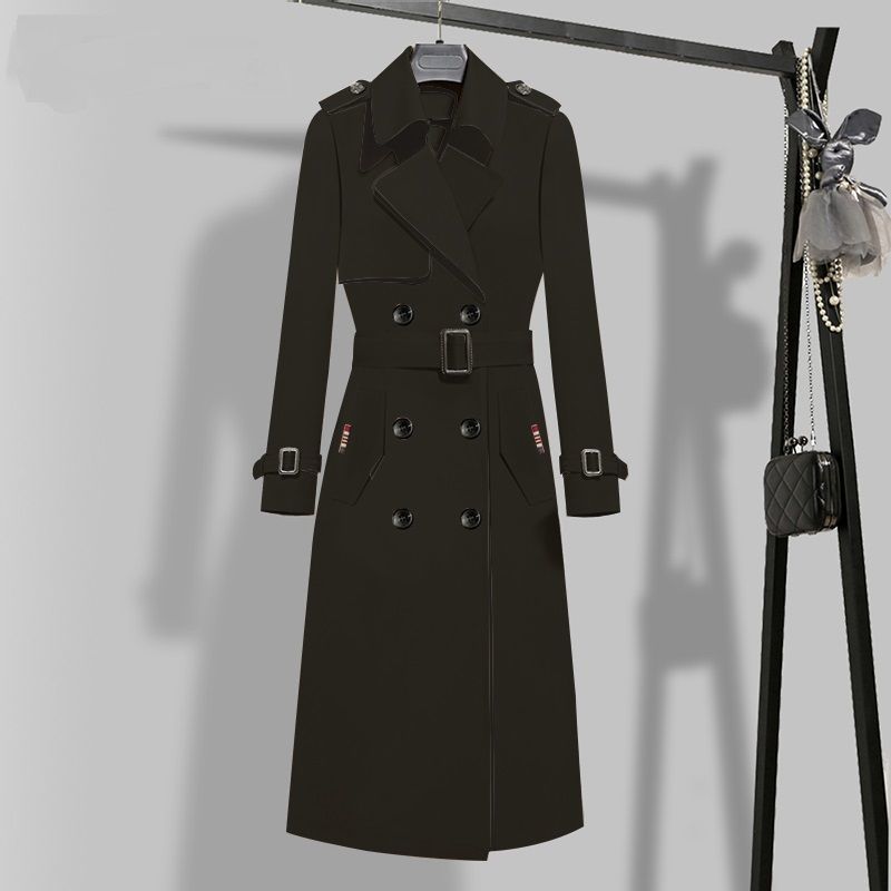 British Classic Expensive Medium Long Coat - Premium Dames Jassen from My Store - Just €70.09! Shop now at KIYOO Royal Brand