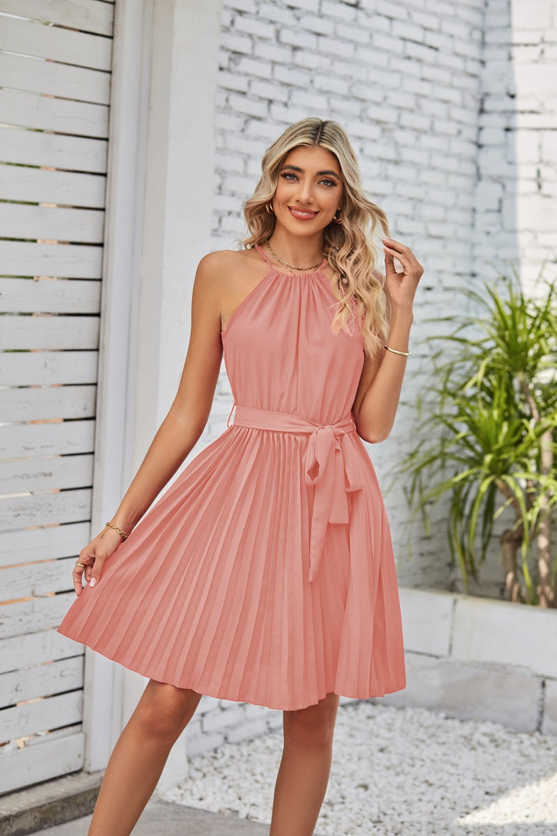 Halter Strapless Dress - Premium Dameskleding from My Store - Just €39.78! Shop now at KIYOO Royal Brand