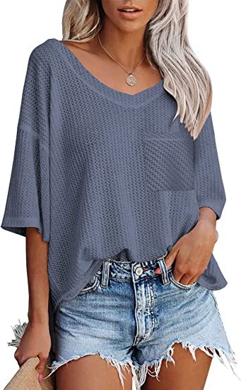 Tops Met Opgestikte Zak - Premium topjes/shirt from My Store - Just €36.24! Shop now at KIYOO Royal Brand