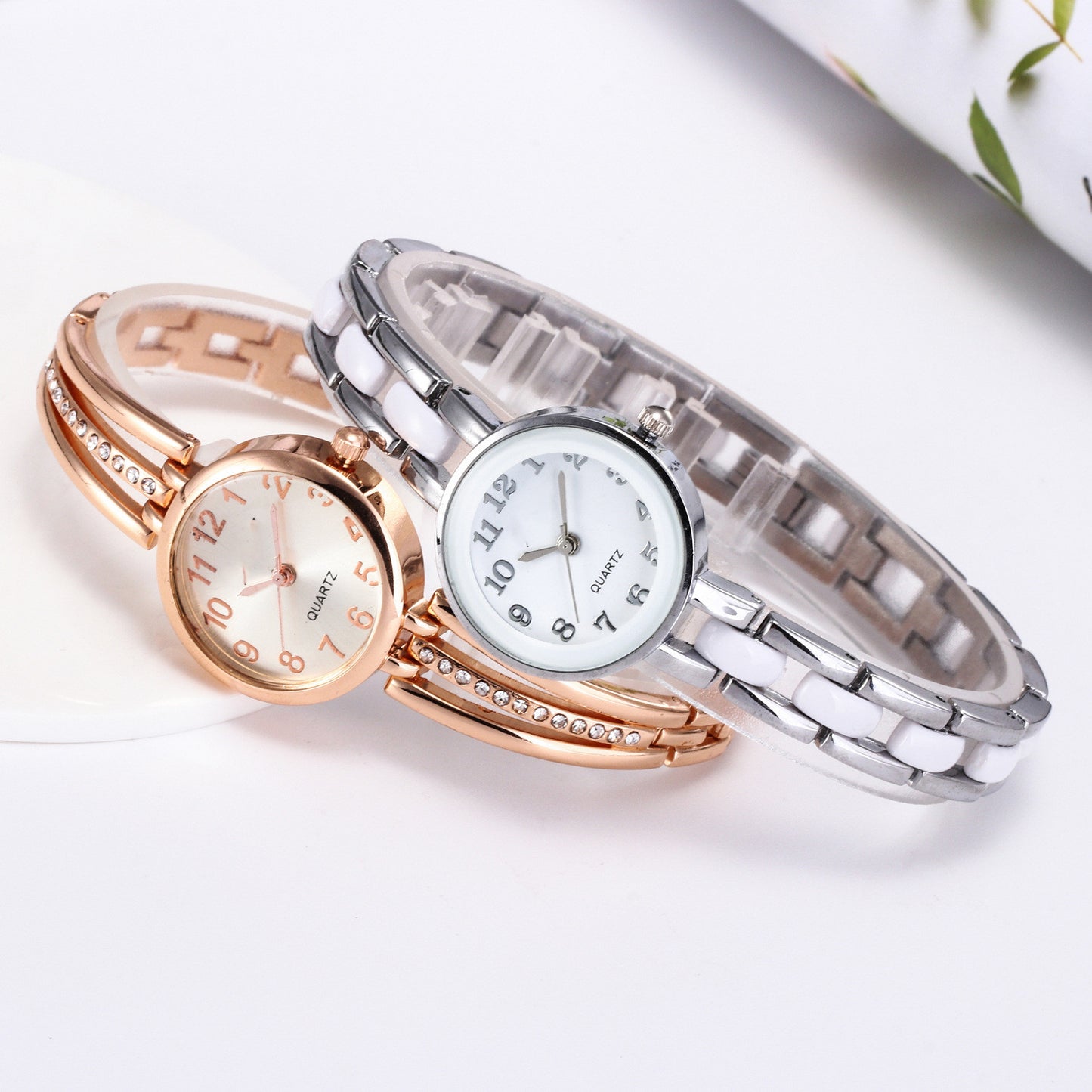 Women's Fashion Simple Diamond-set Bracelet Watch - Premium Dames Horloges from My Store - Just €14.46! Shop now at KIYOO Royal Brand