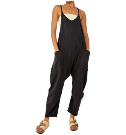 Jarretel jumpsuit met ritszak - Premium jumpsuit from My Store - Just €29.28! Shop now at KIYOO Royal Brand