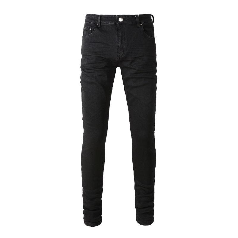 Black Stretch Slim Fitting Jeans - Premium Jeans from My Store - Just €65.05! Shop now at KIYOO Royal Brand