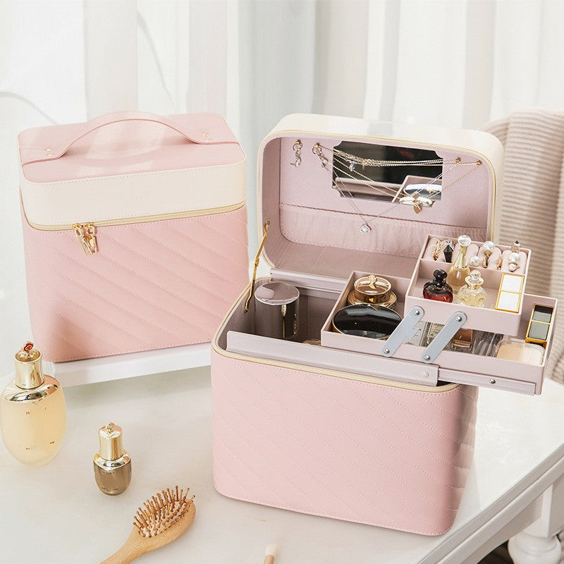 Portable Case Cosmetics And Jewelry Storage Box Nail Beauty Box - Premium Cosmetica from My Store - Just €65.85! Shop now at KIYOO Royal Brand