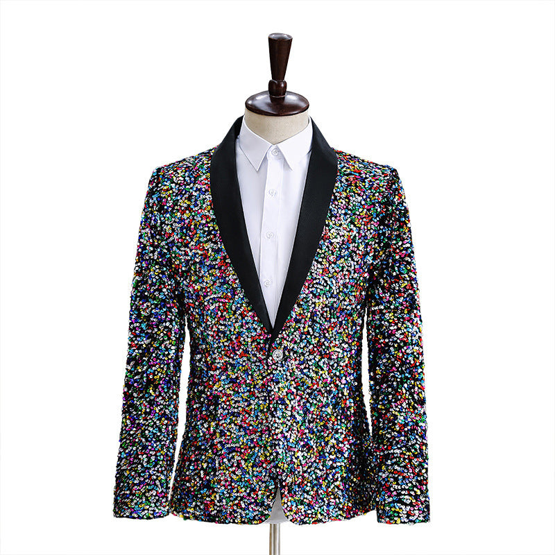 Men's Colorful Sequin Fashion-color Coat - Premium Pakken & Stropdassen from My Store - Just €107.16! Shop now at KIYOO Royal Brand