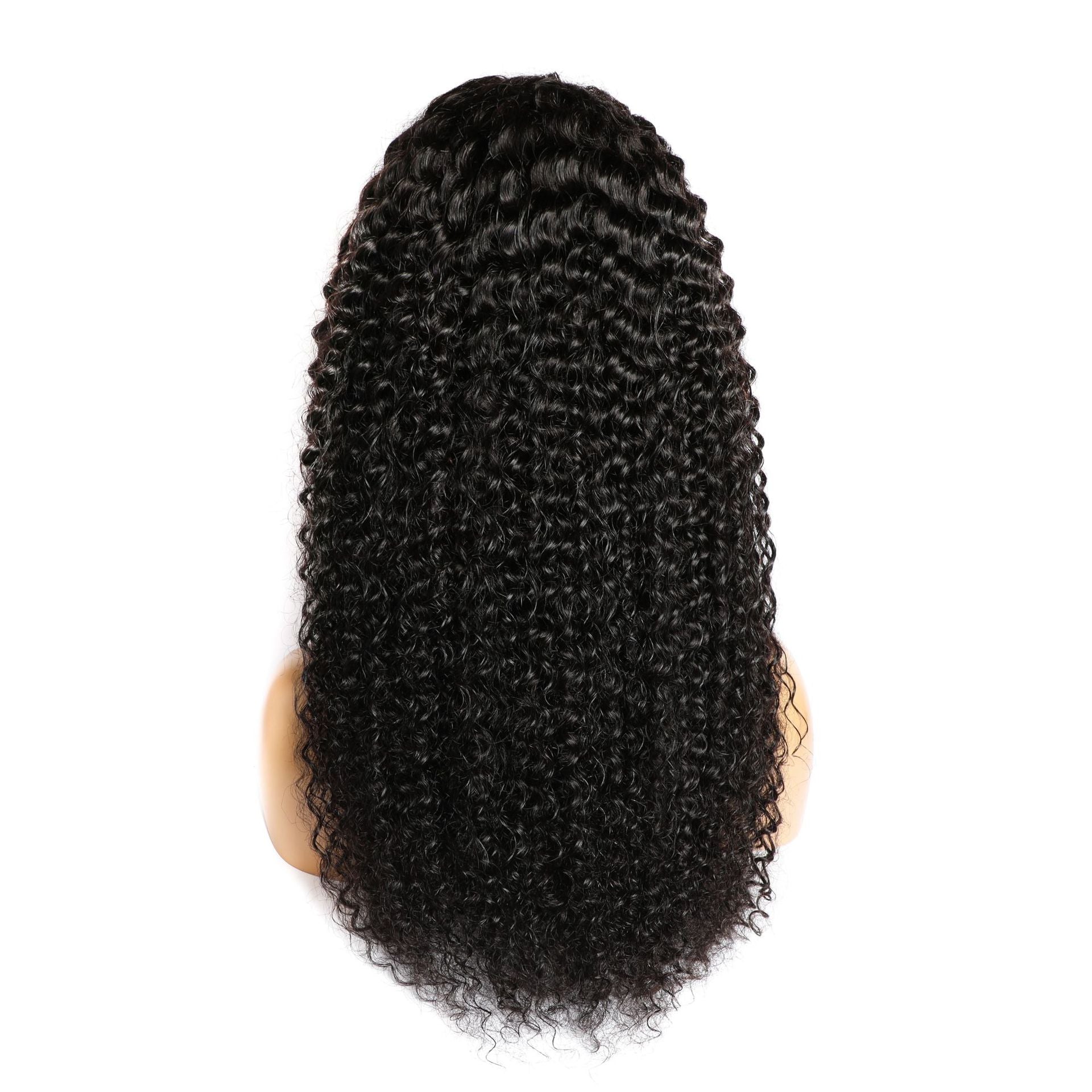 Curly Human Hair Wig Lace Hair Products - Premium Pruiken/Waves from My Store - Just €120.09! Shop now at KIYOO Royal Brand