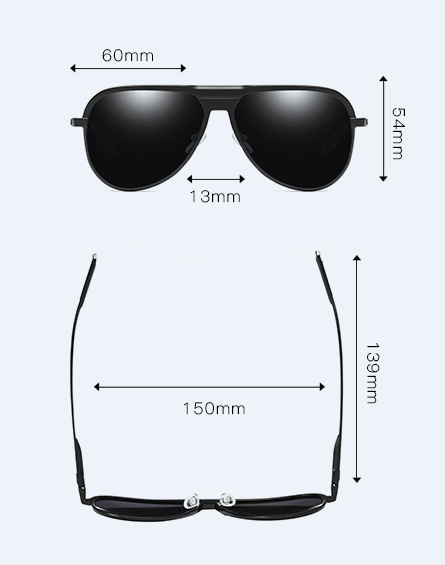 Fashion Personality Aluminum Magnesium Men's Sunglasses - Premium Zonnebrillen from My Store - Just €41.15! Shop now at KIYOO Royal Brand