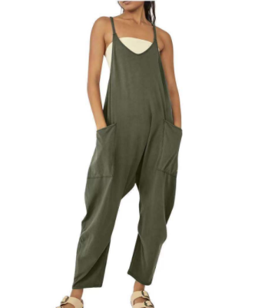 Jarretel jumpsuit met ritszak - Premium jumpsuit from My Store - Just €29.28! Shop now at KIYOO Royal Brand