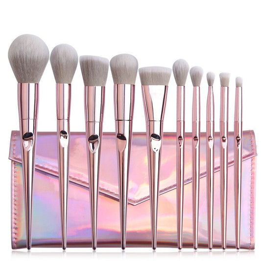 10 natte en wilde Make-up borstels met Make-up tools voor kwasten - Premium Cosmetica from KIYOO Royal Brand - Just €45.47! Shop now at KIYOO Royal Brand