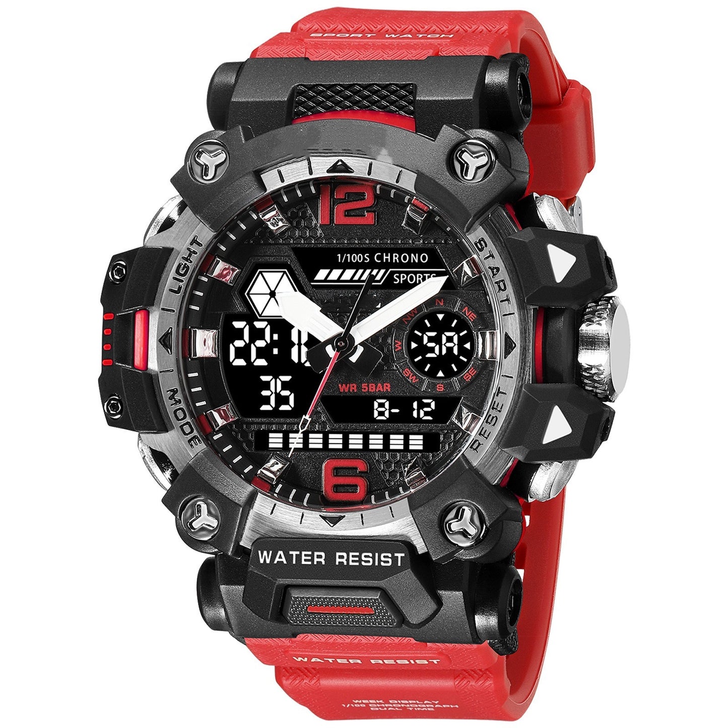 Men's Luminous Waterproof Outdoor Electronic Watch