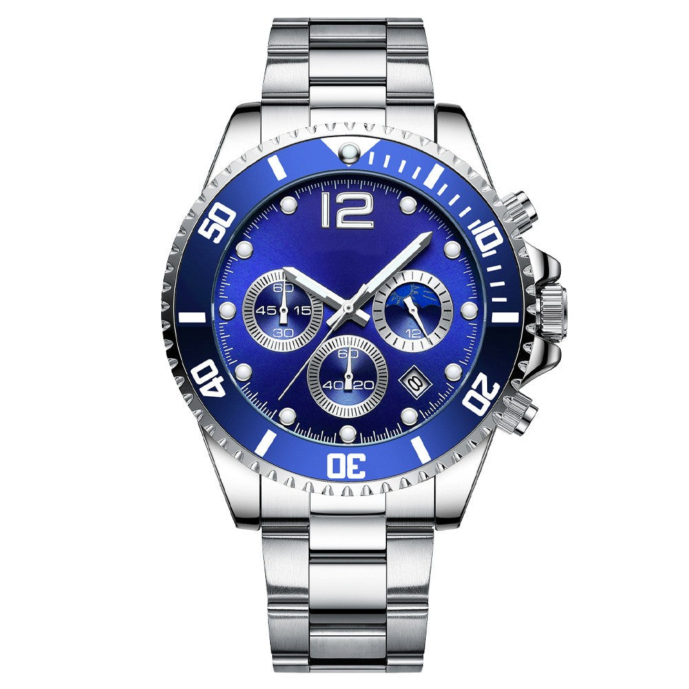 Fashion Casual Steel Band Six Needle Steel Band Watch - Premium Watches from My Store - Just €47.22! Shop now at KIYOO Royal Brand