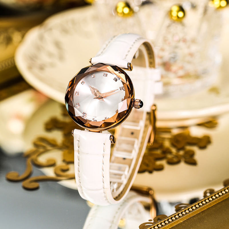 Women's Fashion Spire Dial Cut Mirror Strap Watch - Premium Dames Horloges from My Store - Just €82.98! Shop now at KIYOO Royal Brand