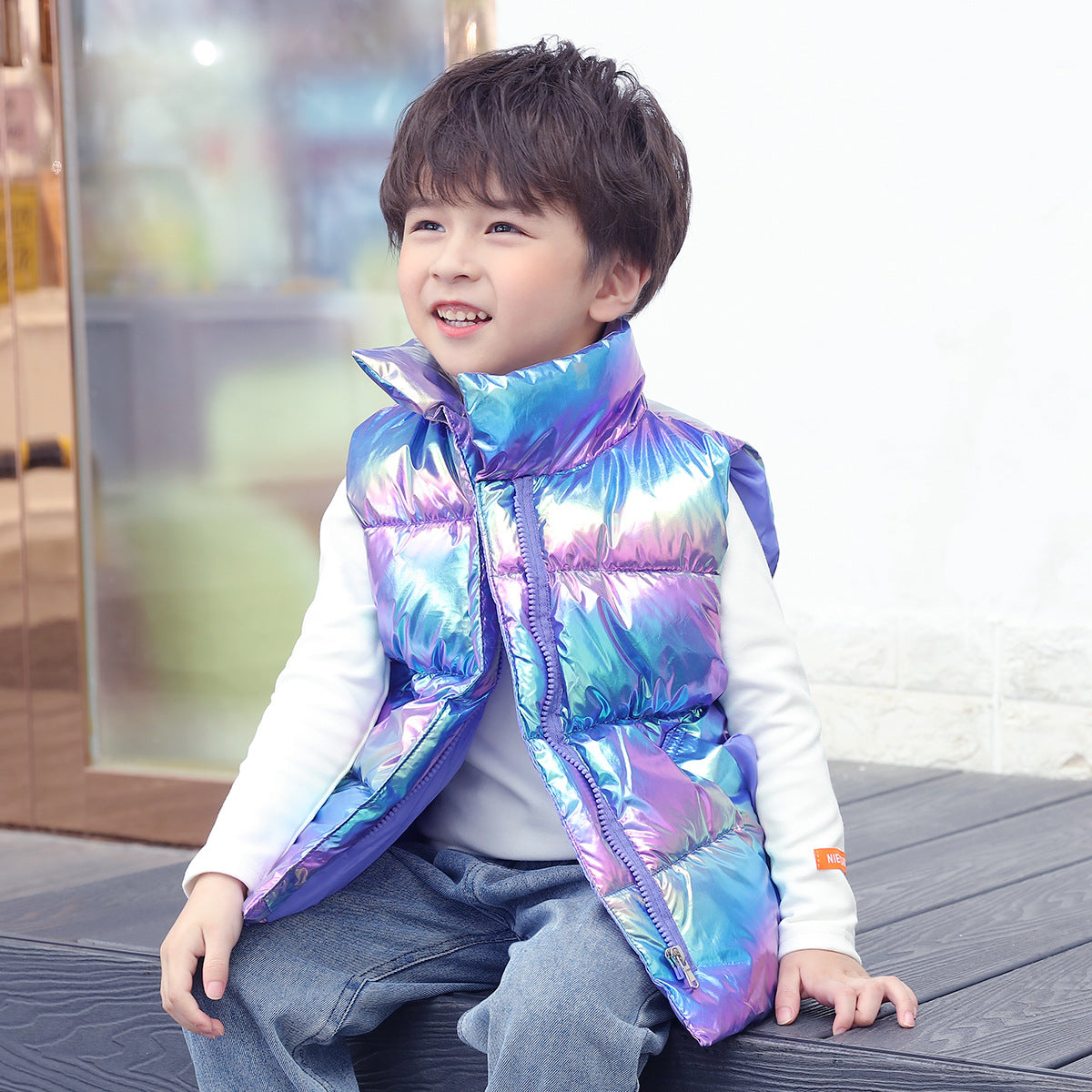 Down Cotton Vest Autumn And Winter Waistcoat Winter Clothing Children - Premium Truien & Hoodies Jongens from My Store - Just €18.35! Shop now at KIYOO Royal Brand