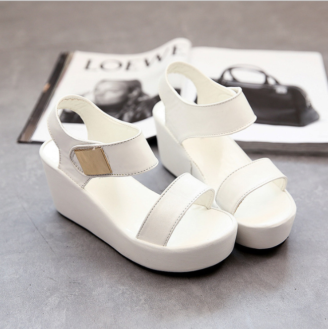 Wedges ladies sandals simple waterproof platform simple casual wedges women's shoes - Premium Sandalen from My Store - Just €33.14! Shop now at KIYOO Royal Brand