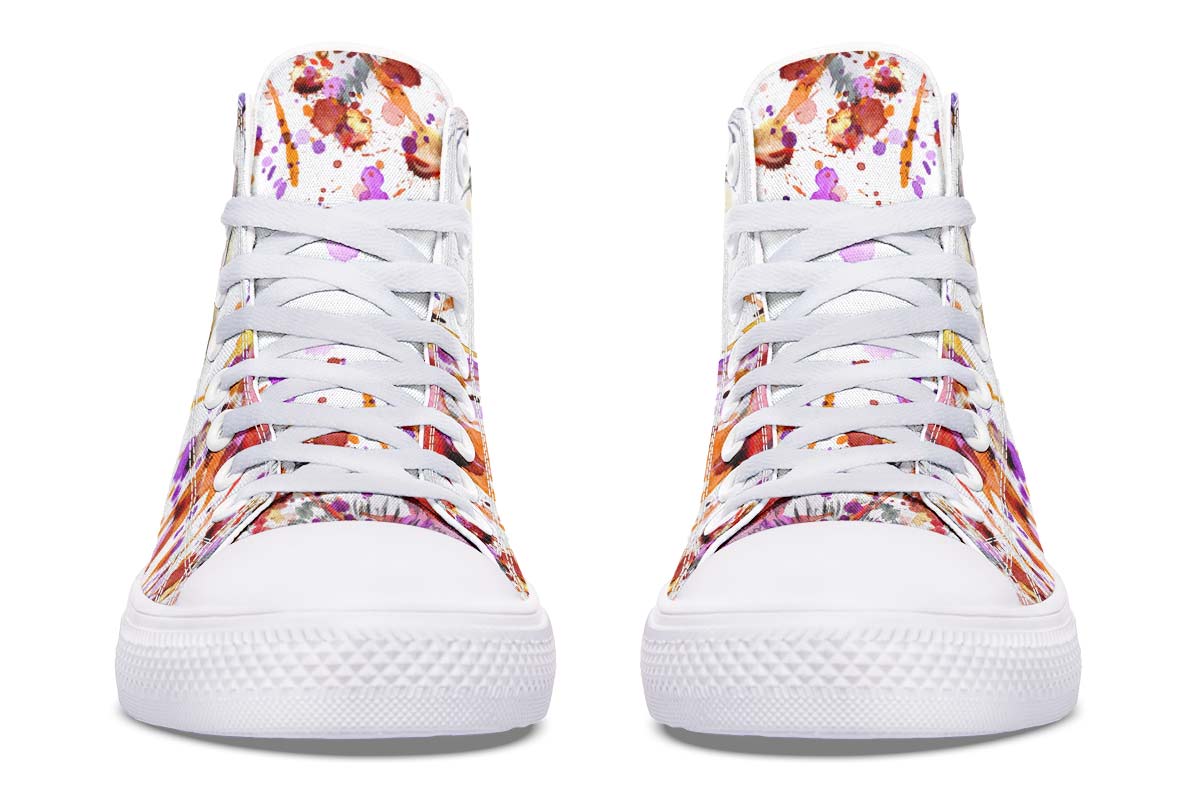 Printed Couple High-top Canvas Shoes - Premium Dames sportschoenen from My Store - Just €98.06! Shop now at KIYOO Royal Brand