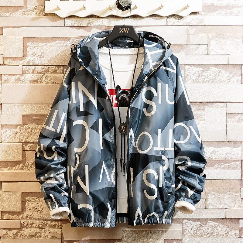 Men Casul Streetwear Hooded Printing Coats - Premium Jassen from My Store - Just €72.99! Shop now at KIYOO Royal Brand