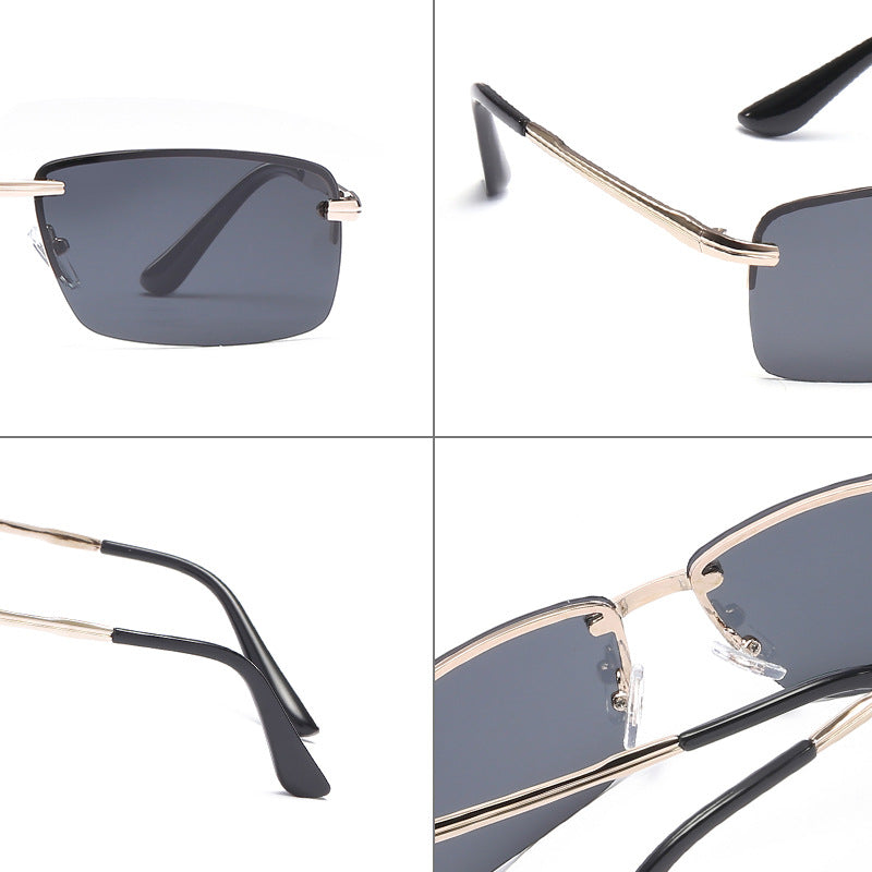 Polarized Sunglasses Frameless For Men - Premium Zonnebrillen from My Store - Just €21.63! Shop now at KIYOO Royal Brand