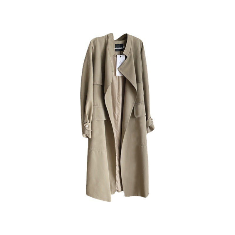 Women's Long Fashion Trench Coat - Premium Dames Jassen from My Store - Just €128.11! Shop now at KIYOO Royal Brand