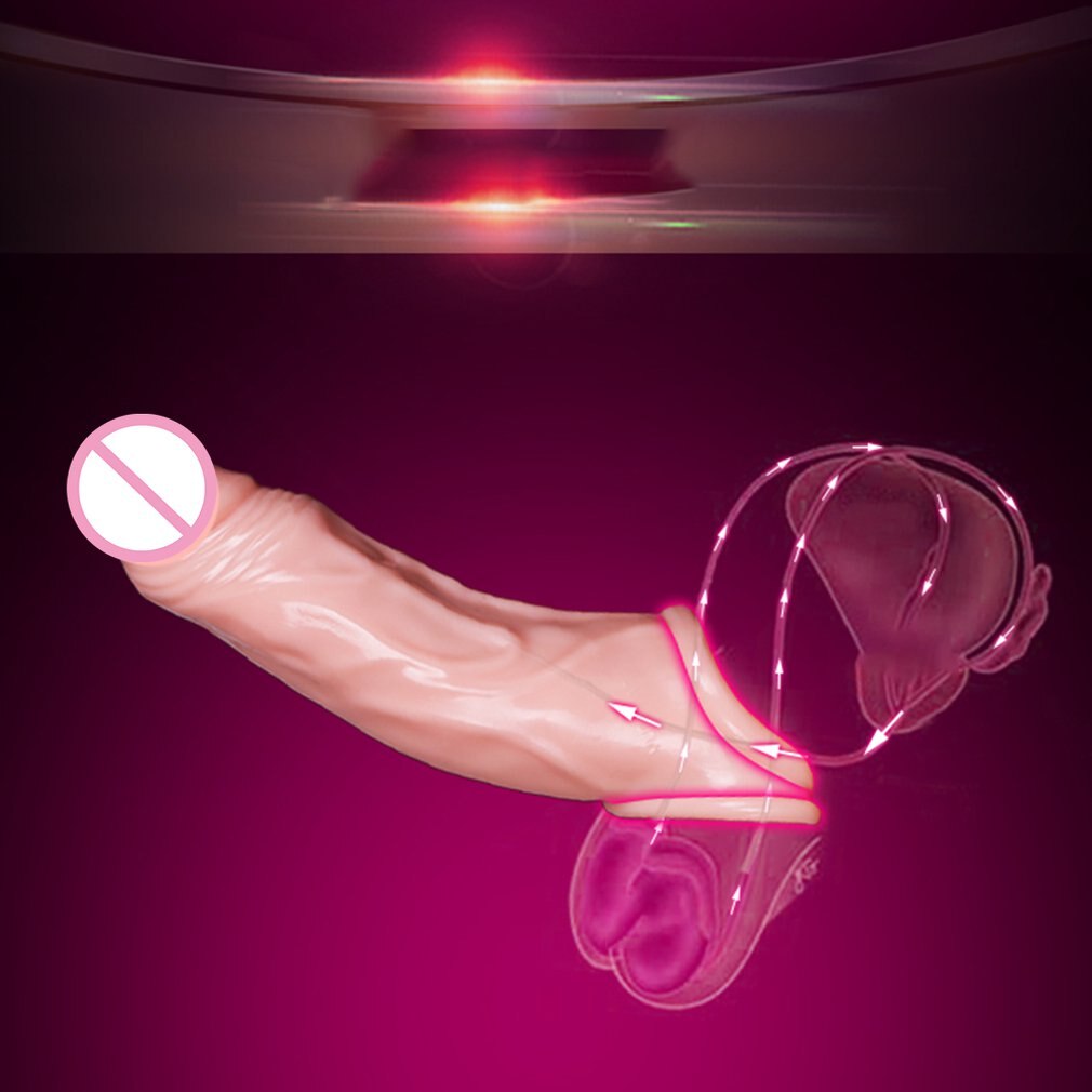 Stretchable Double Male Cock Extender Dildo Enhancer - Premium sextoys from My Store - Just €12.92! Shop now at KIYOO Royal Brand