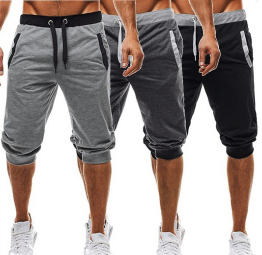 Summer New Wish Hot Hit Color Casual Cropped Trousers Sports Pants Men's Trousers - Premium korte broeken/shirts from My Store - Just €24.64! Shop now at KIYOO Royal Brand