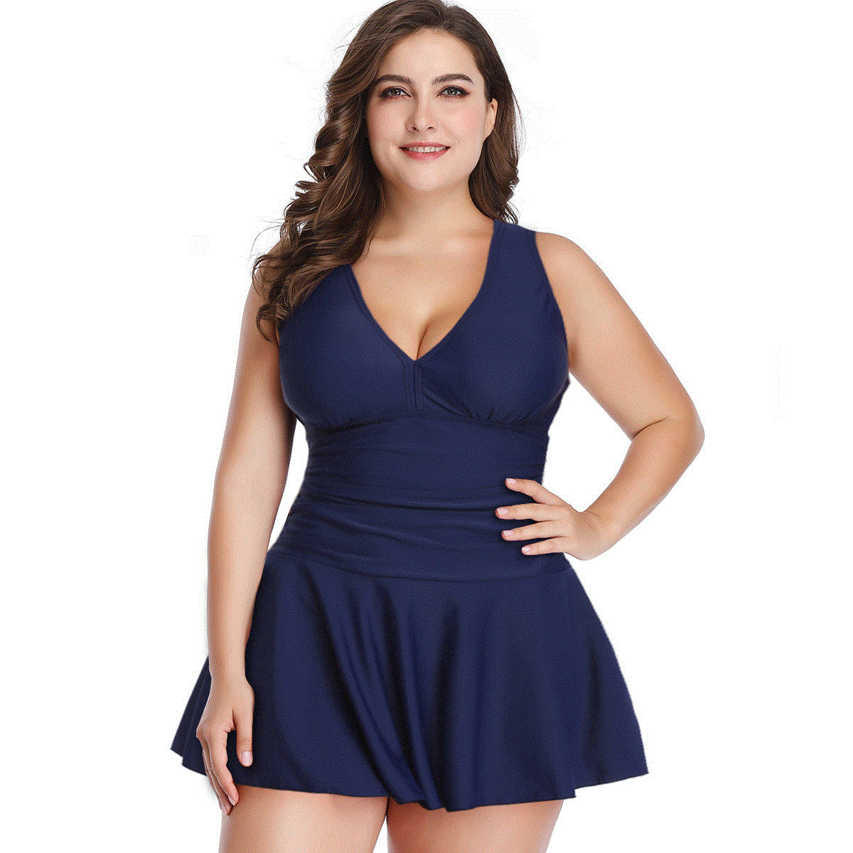 Plus size swimsuit ladies swimsuit halter swimsuit swimming - Premium Badmode Dames from My Store - Just €54.86! Shop now at KIYOO Royal Brand