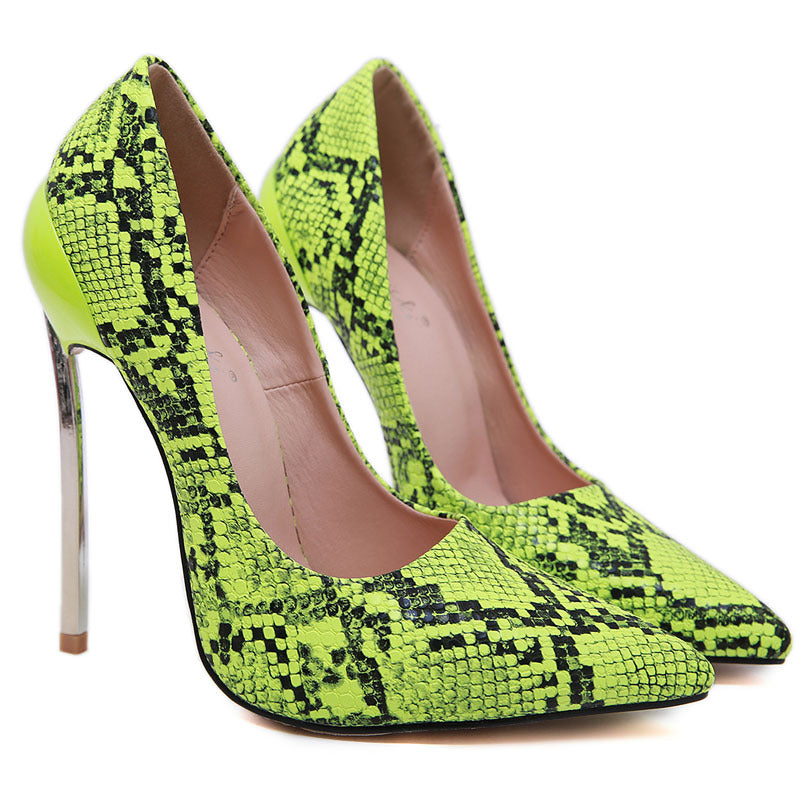 Snake print high heels - Premium Hakken from My Store - Just €49.82! Shop now at KIYOO Royal Brand