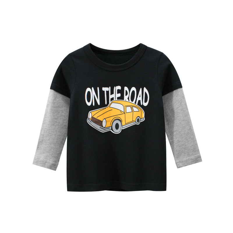 Boys Long Sleeve T-shirt Baby Clothes Children's Clothing - Premium T-shirt Jongens from My Store - Just €15.85! Shop now at KIYOO Royal Brand