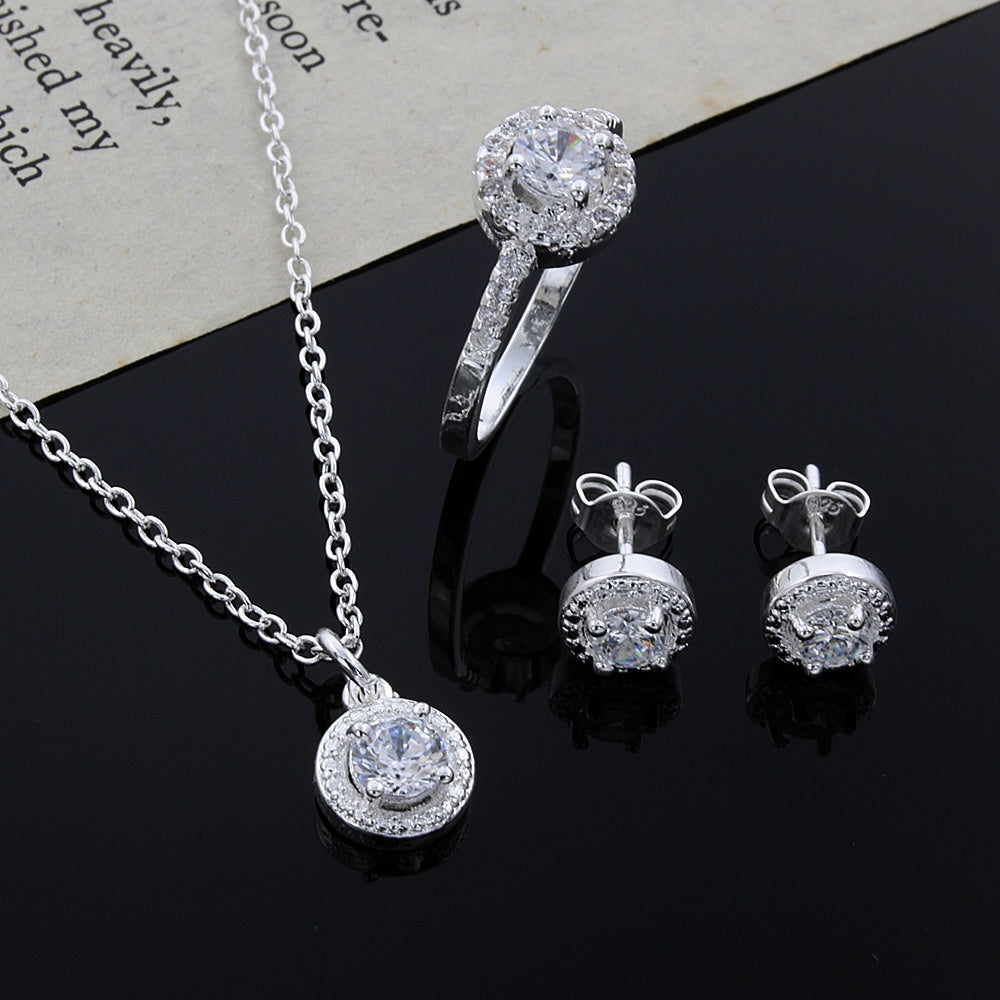 Zirkoon sieraden set - Premium dames sieraden from My Store - Just €47.19! Shop now at KIYOO Royal Brand