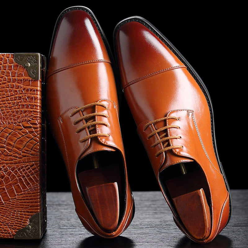 British style business shoes for men - Premium veterschoenen from My Store - Just €68.63! Shop now at KIYOO Royal Brand