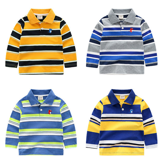 Boys striped long sleeve T-shirt - Premium T-shirt Jongens from My Store - Just €24.04! Shop now at KIYOO Royal Brand