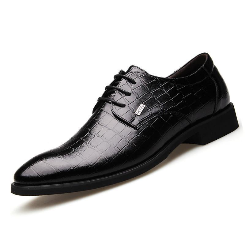 Genuine Leather Men Dress Shoes - Premium veterschoenen from My Store - Just €91.59! Shop now at KIYOO Royal Brand