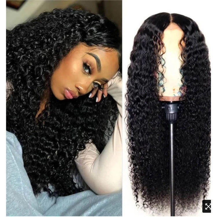 Wave high temperature silk African wig - Premium Pruiken/Waves from My Store - Just €60.43! Shop now at KIYOO Royal Brand