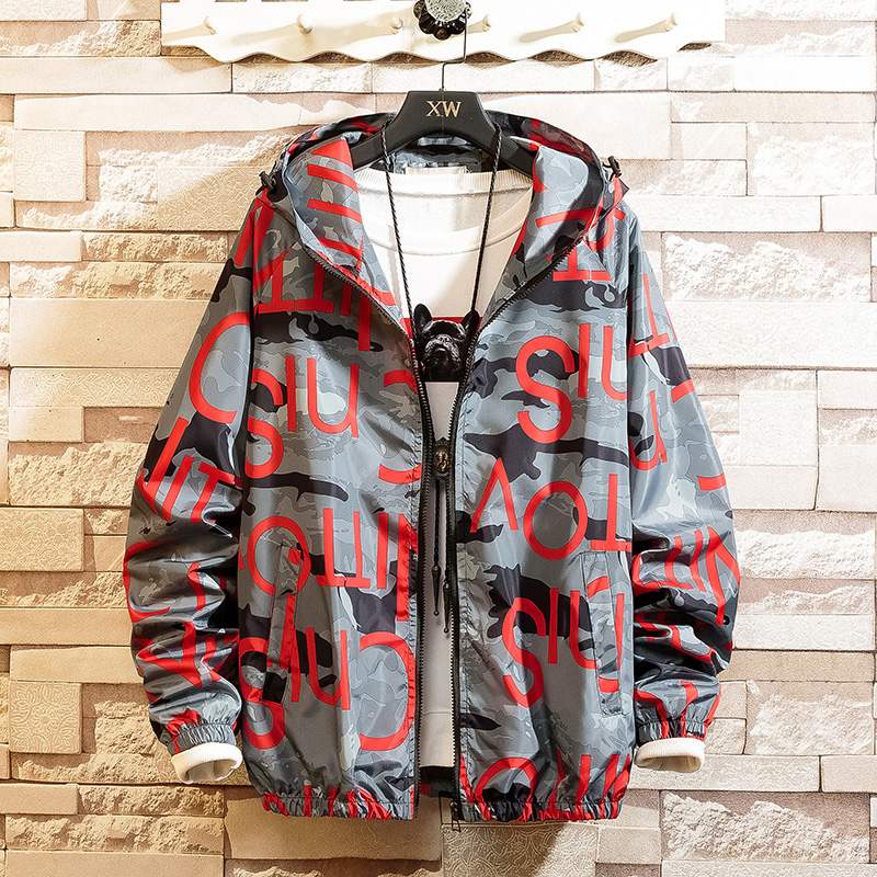 Men Casul Streetwear Hooded Printing Coats - Premium Jassen from My Store - Just €72.99! Shop now at KIYOO Royal Brand