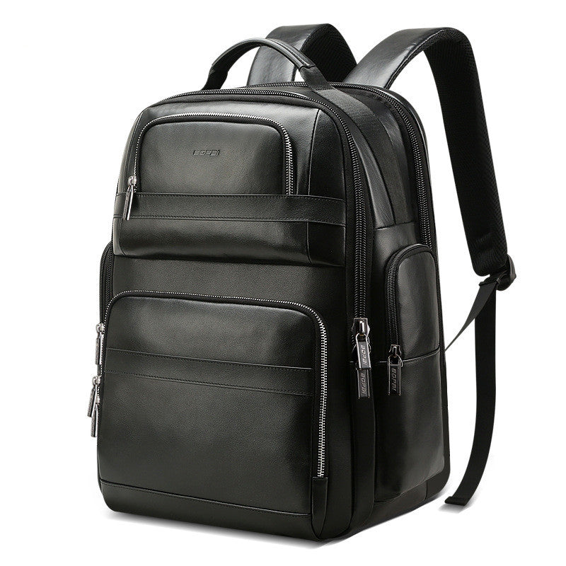 Top layer leather backpack - Premium Tassen & Rugtassen from My Store - Just €404.71! Shop now at KIYOO Royal Brand