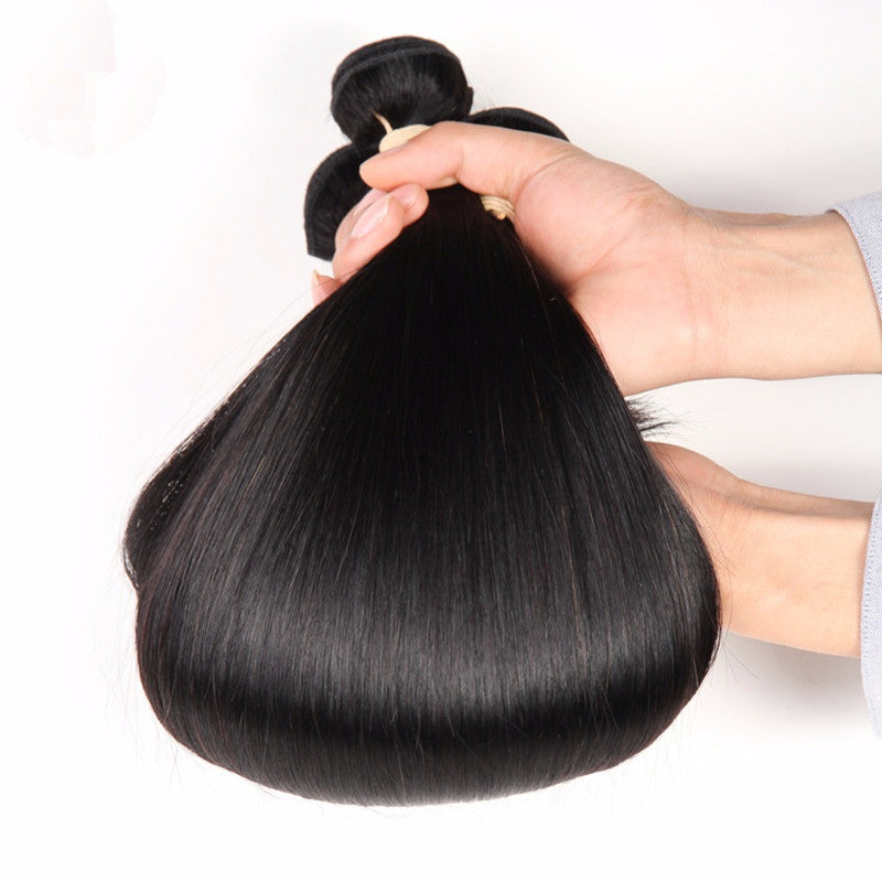 Reality Wig, Smooth Hair, Straight Hair Tie, Closed Peruvian Hair Tie - Premium haar from My Store - Just €493.14! Shop now at KIYOO Royal Brand