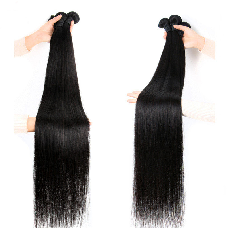 Reality Wig, Smooth Hair, Straight Hair Tie, Closed Peruvian Hair Tie - Premium haar from My Store - Just €493.14! Shop now at KIYOO Royal Brand