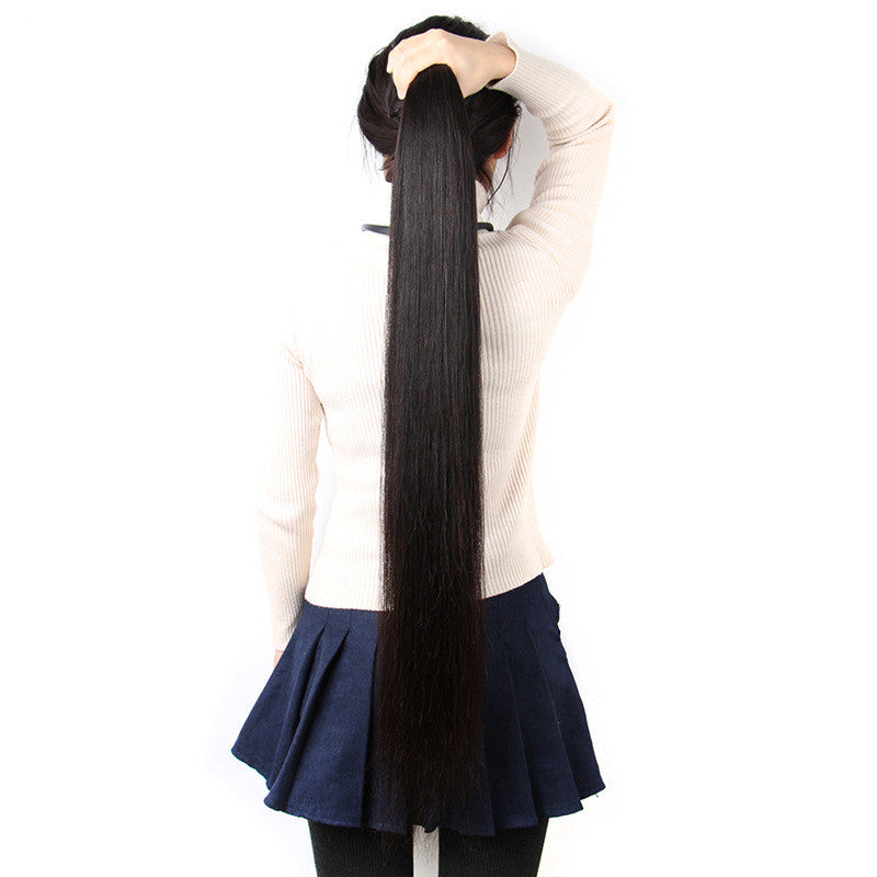 Reality Wig, Smooth Hair, Straight Hair Tie, Closed Peruvian Hair Tie - Premium haar from My Store - Just €493.14! Shop now at KIYOO Royal Brand