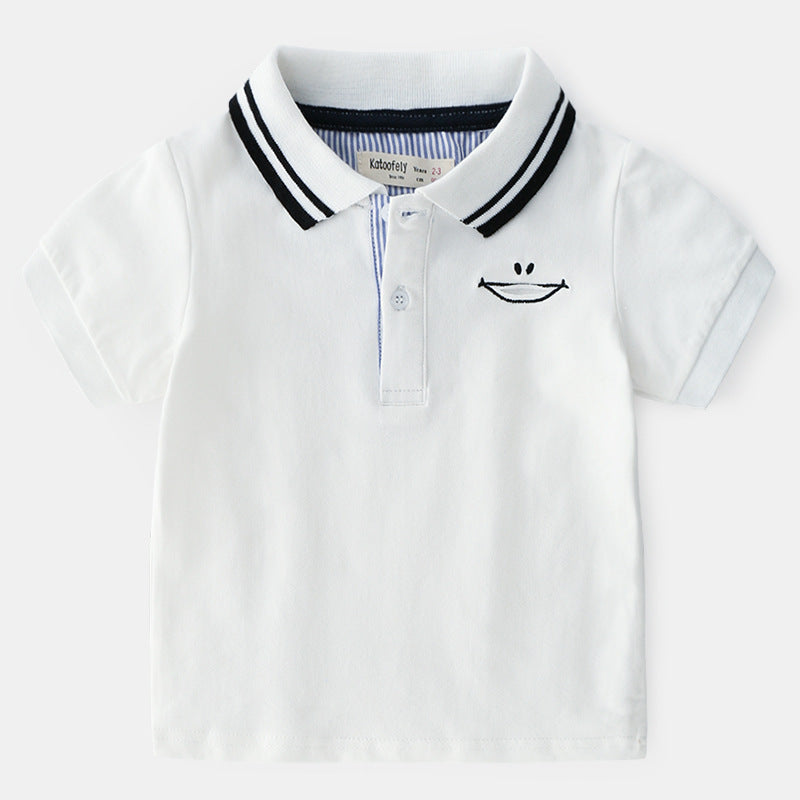 Children's Polo Shirt And Short Sleeve T-Shirt - Premium T-shirt Jongens from My Store - Just €20.68! Shop now at KIYOO Royal Brand