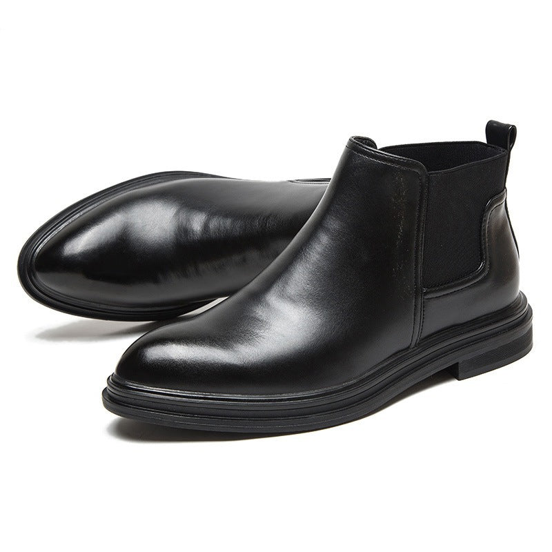 British Set Foot Leather Boots Business Men's Boots - Premium Boots from My Store - Just €111.56! Shop now at KIYOO Royal Brand