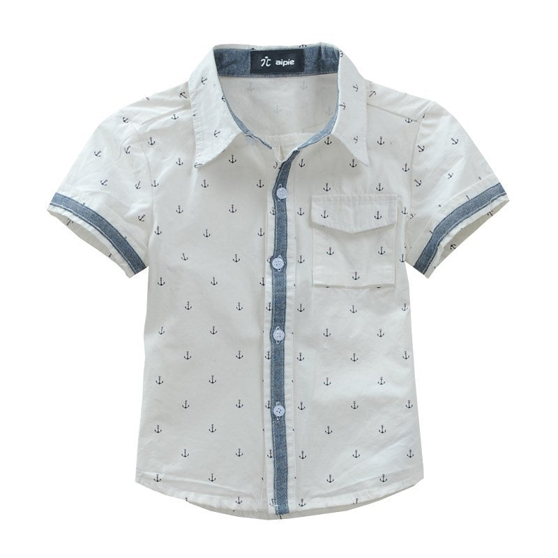 Printed Cotton Middle-Aged Boys' Shirts - Premium T-shirt Jongens from My Store - Just €24.22! Shop now at KIYOO Royal Brand