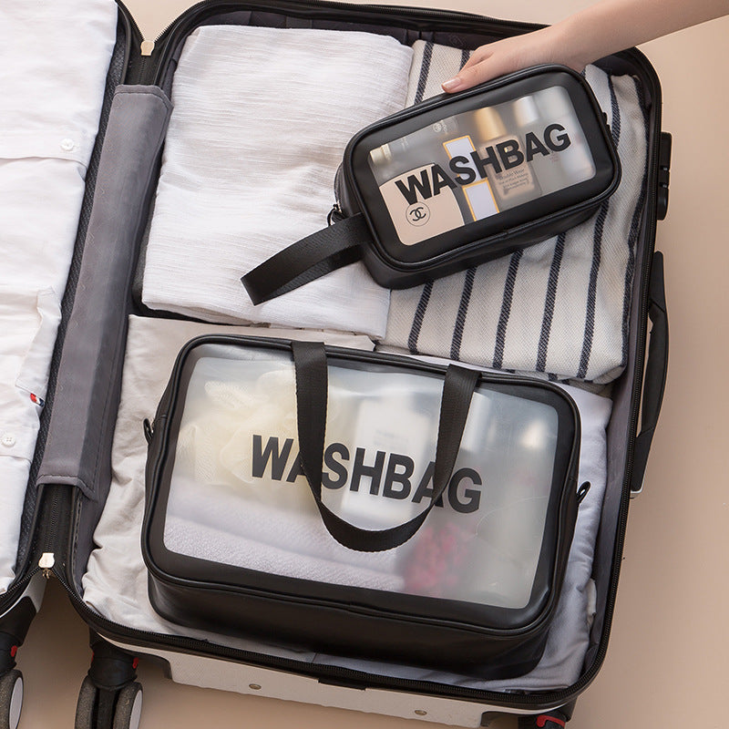 Portable Travel Transparent Waterproof Scrub Cosmetic Bag - Premium Cosmetica from My Store - Just €9.85! Shop now at KIYOO Royal Brand