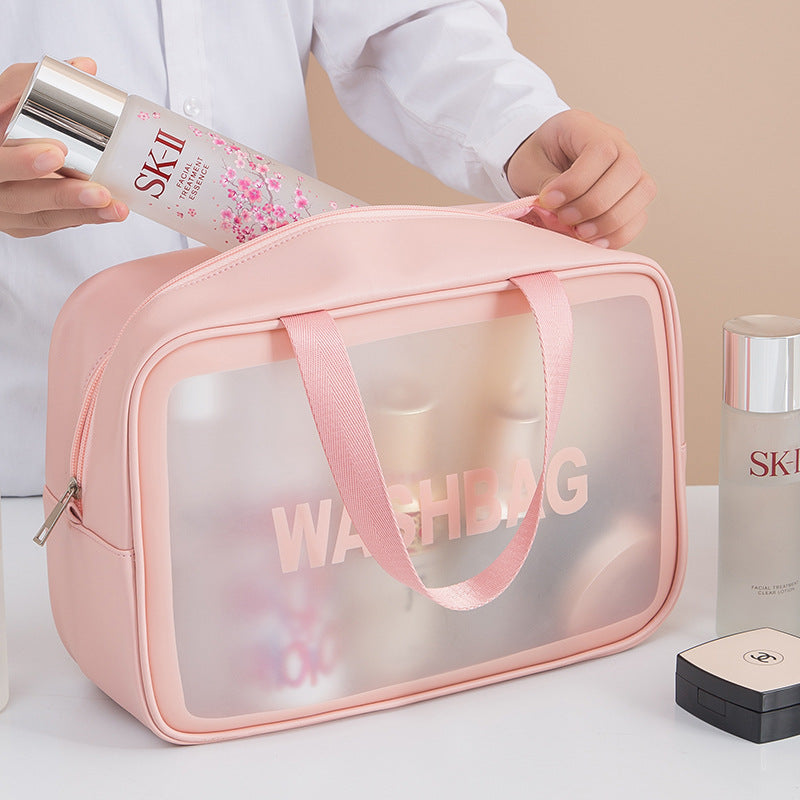 Portable Travel Transparent Waterproof Scrub Cosmetic Bag - Premium Cosmetica from My Store - Just €9.85! Shop now at KIYOO Royal Brand