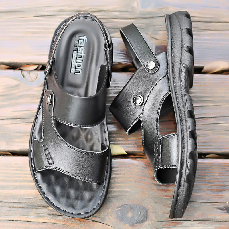 Breathable Top Layer Cowhide Beach Shoes With Soft Sole - Premium Sandalen & Slippers from My Store - Just €43.01! Shop now at KIYOO Royal Brand