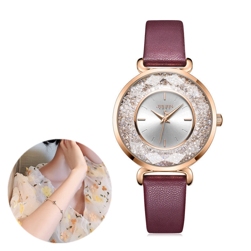 Vintage Forest Leather Ladies Watch - Premium dames sieraden from My Store - Just €197.50! Shop now at KIYOO Royal Brand