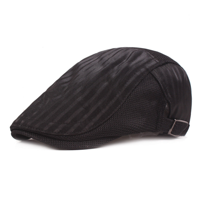 Cap for men ventilation mesh hood youth stripe forward Hat Women's sun protection Beret - Premium Hoeden & Petten from My Store - Just €19.59! Shop now at KIYOO Royal Brand