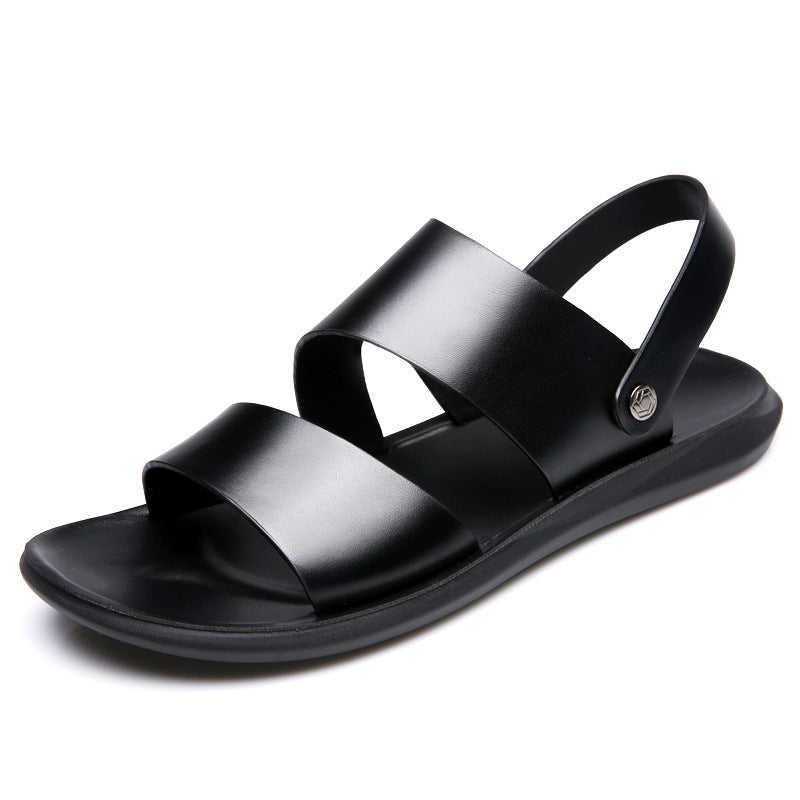 Thick-soled Casual Sandals And Slippers Cowhide Beach Shoes - Premium Sandalen & Slippers from My Store - Just €55.52! Shop now at KIYOO Royal Brand