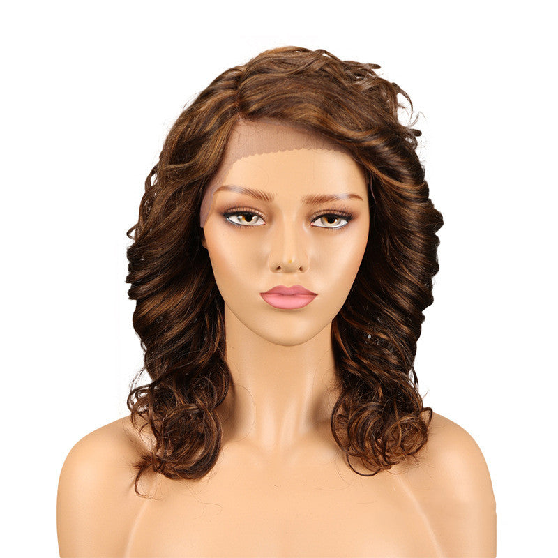 Real Hair Headgear Women Hair Stitch Lace Wig Long Curly Hair - Premium haar from My Store - Just €304.24! Shop now at KIYOO Royal Brand